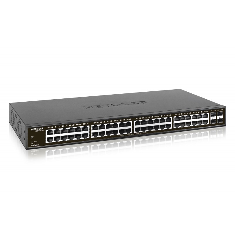 Netgear GS348T Gestionado Gigabit Ethernet (10 100 1000) Negro GS348T-100EUS
