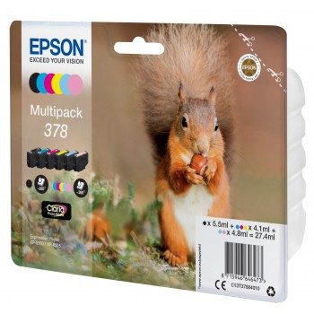 Epson Multipack 6-colours 378 Claria Photo HD Ink C13T37884020