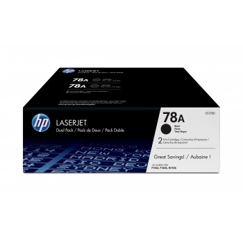 Pack de ahorro de 2 cartuchos de toner original LaserJet HP 78A negro CE278AD