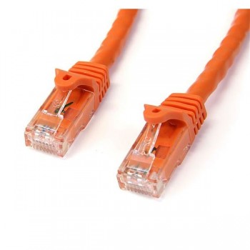 StarTech.com Cable de 2m Naranja de Red Gigabit Cat6 Ethernet RJ45 sin Enganche - Snagless, RJ-45, R N6PATC2MOR