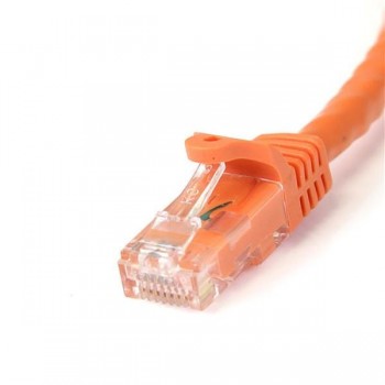 StarTech.com Cable de 2m Naranja de Red Gigabit Cat6 Ethernet RJ45 sin Enganche - Snagless, RJ-45, R N6PATC2MOR