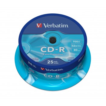 Verbatim DataLife - 25 x CD-R 700 MB 52x - eje - soportes de almacenamiento 43432