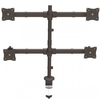 StarTech.com Brazo de Escritorio Articulado para Soporte de 4 Monitores - Mástil de Soporte para 4 P ARMQUAD