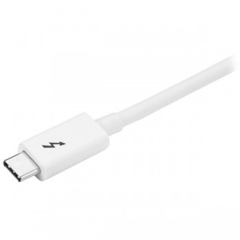 StarTech.com Cable de 2m Thunderbolt 3 Blanco - Cable Compatible con USB-C y DisplayPort - USB Tipo  TBLT3MM2MW