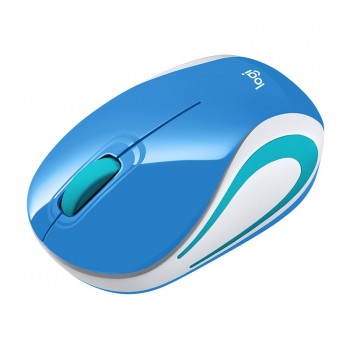 Logitech LGT-M187BU Óptico 1000 DPI Azul 910-002733
