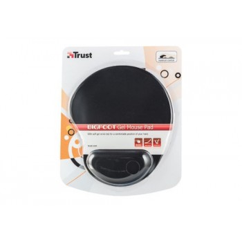 Trust Bigfoot Gel Mouse Pad - Alfombrilla de ratón con apoyamuñecas - negro 16977