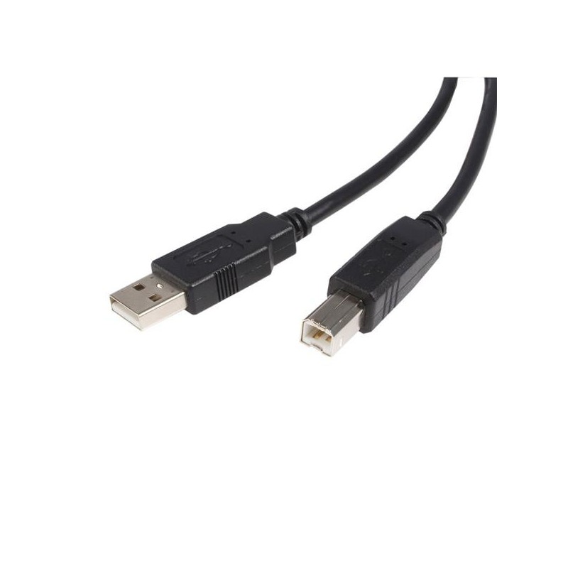 StarTech.com Cable USB de 4,5m para Impresora - 1x USB A Macho - 1x USB B Macho - Adaptador Negro, 4 USB2HAB15
