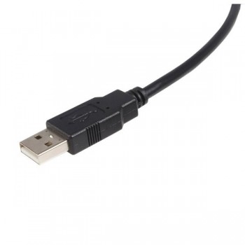 StarTech.com Cable USB de 4,5m para Impresora - 1x USB A Macho - 1x USB B Macho - Adaptador Negro, 4 USB2HAB15