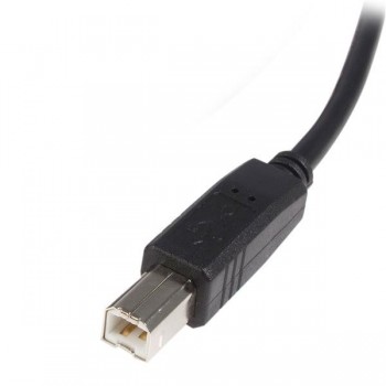 StarTech.com Cable USB de 4,5m para Impresora - 1x USB A Macho - 1x USB B Macho - Adaptador Negro, 4 USB2HAB15
