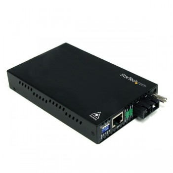 StarTech.com Conversor de Medios Ethernet 10 100 Mbps a Fibra Modo Único Monomodo Conector SC - 30km ET90110SM302