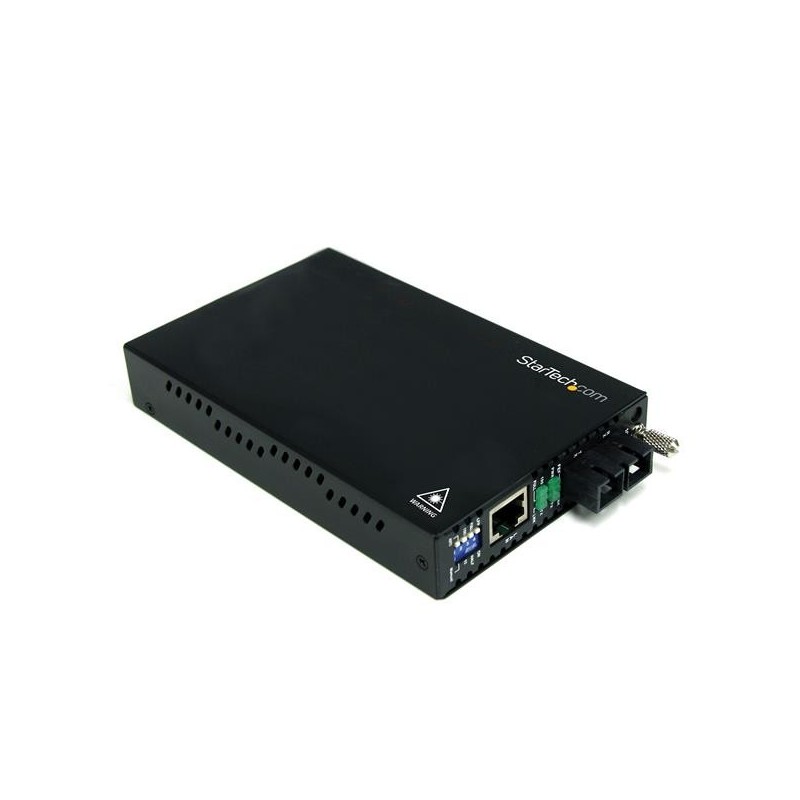 StarTech.com Conversor de Medios Ethernet 10 100 Mbps a Fibra Modo Único Monomodo Conector SC - 30km ET90110SM302
