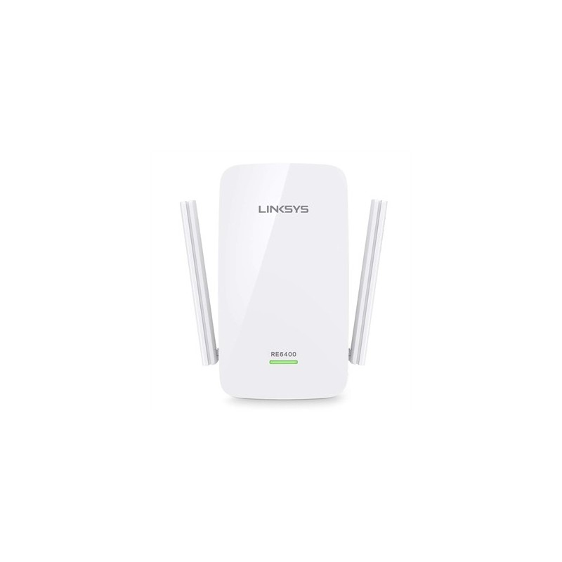 Linksys AC1200, 300 Mbit s, IEEE 802.11ac, 10,100,1000 Mbit s, 128-bit AES,WPA,WPA2, Blanco, 87 mm RE6400-EU