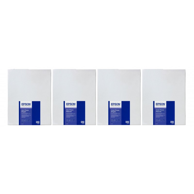 Epson Cold Press Bright 44" x 15 m, 15 m, Mate, 111,8 cm, 111,8 cm (44"), 500 µm, 305 g m² C13S042315
