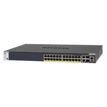Netgear M4300-28G-PoE+ 26 puertos RJ-45 Negro GSM4328PB-100NES