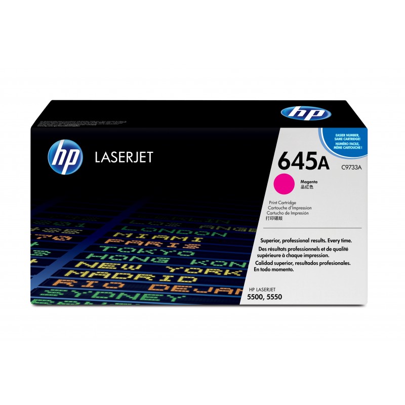 Cartucho de toner original LaserJet HP 645A magenta C9733A