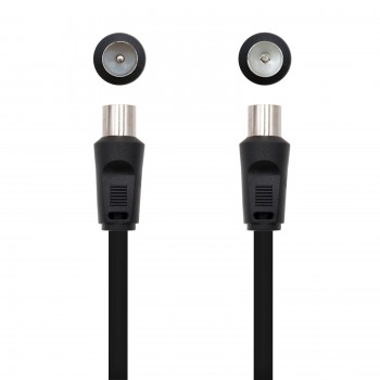 Nanocable 10.26.0202 cable coaxial 9.5 mm 9,5 mm 1,8 m Negro