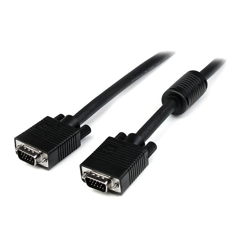 StarTech.com Cable de 1m Coaxial VGA de Alta Resolución para Monitor de Vídeo HD15 Macho a Macho, 1  MXTMMHQ1M