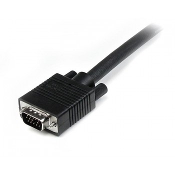StarTech.com Cable de 1m Coaxial VGA de Alta Resolución para Monitor de Vídeo HD15 Macho a Macho, 1  MXTMMHQ1M