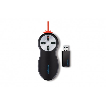 Kensington Presenter Expert With Green Laser Presentation Remote Control Black