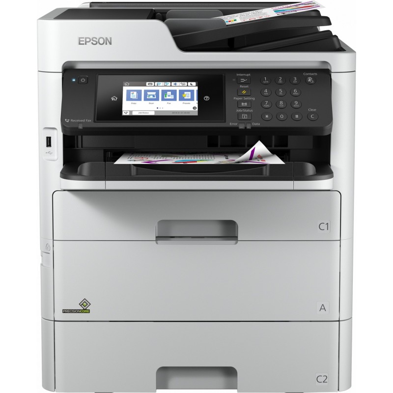Epson WorkForce Pro WF-C579RDTWF, Inyección de tinta, 4800 x 1200 DPI, 830 hojas, A4, Impresión dire C11CG77401BB