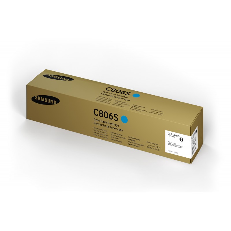 Cartucho de tóner cian Samsung CLT-C806S SS553A