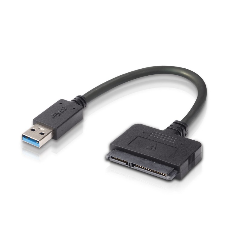 V7 Adaptador de USB 3.0 a SATA, USB 3.0, SATA, 0,5 m, Negro V7U3-SATA-BLK-1E