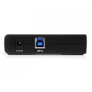StarTech.com Adaptador Concentrador Hub Ladrón USB 3.0 Super Speed 4 Puertos Salidas PC - Mac - Negr ST4300USB3EU