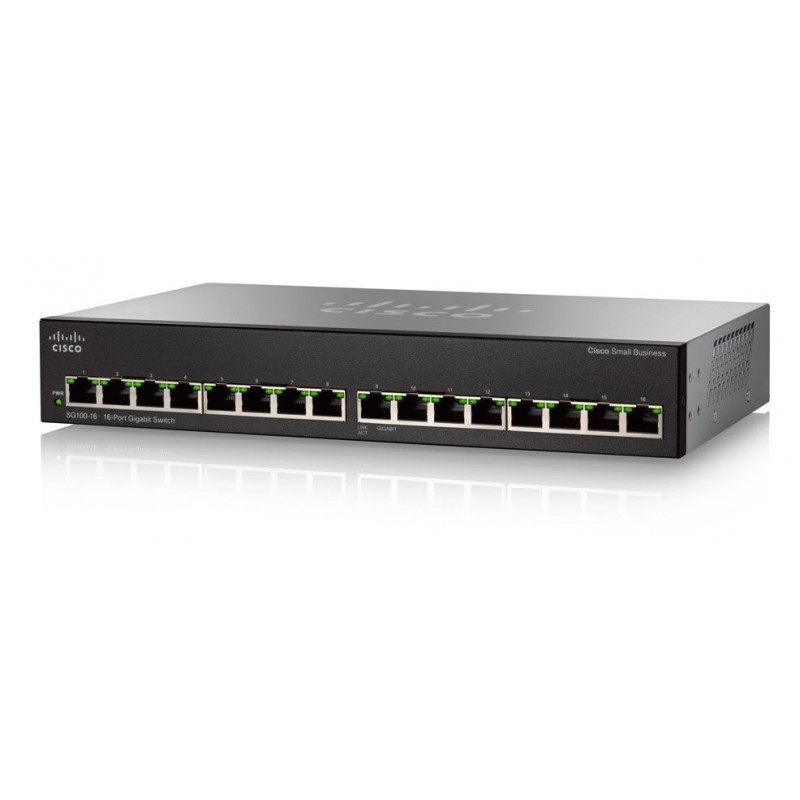 Cisco Systems SG110-16 16 puertos RJ-45 Negro SG110-16-EU