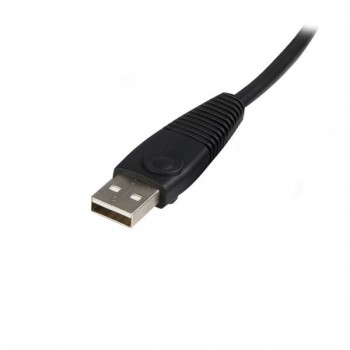 StarTech.com Cable KVM de 1,8m Todo en Uno VGA USB A USB B HD15 - 6ft Pies 2 en 1, 1,8 m, 400 g, Neg SVUSB2N1_6