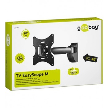 SOPORTE TV GOOBAY EASYSCOPE M 17-42 NEGRO 51894