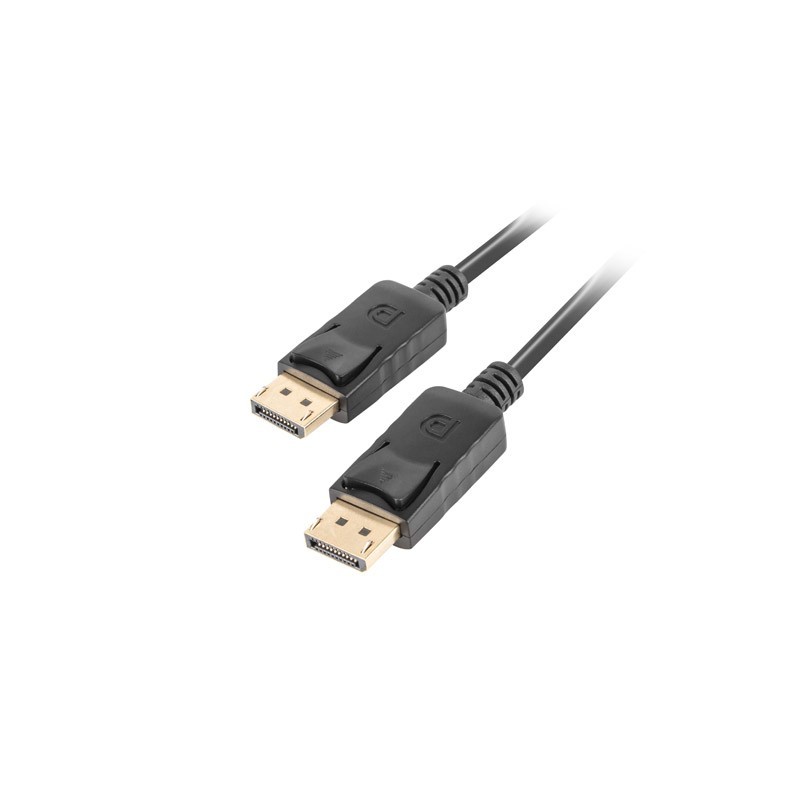 Lanberg CA de dpdp de 10cc de 0018 de BK DisplayPort 1.1 a (19pol) a conector DisplayPort macho (19p CA-DPDP-10CC-0018-BK