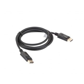 Lanberg CA de dpdp de 10cc de 0018 de BK DisplayPort 1.1 a (19pol) a conector DisplayPort macho (19p CA-DPDP-10CC-0018-BK