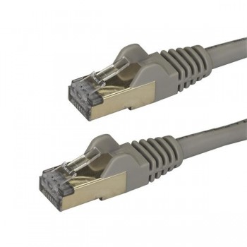 StarTech.com Cable de 2m de Red Ethernet RJ45 Cat6a Blindado STP - Cable sin Enganche Snagless - Gri 6ASPAT2MGR