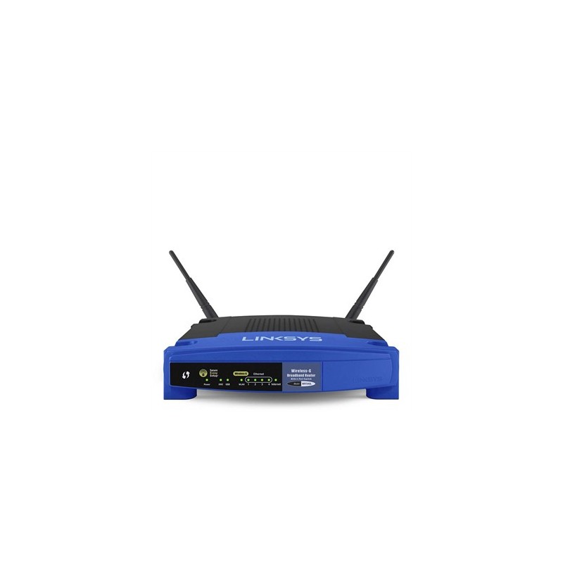 Linksys WRT54GL cableado 4 puertos RJ-45 10,100 Negro, Azul WRT54GL-EU