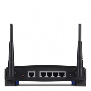Linksys WRT54GL cableado 4 puertos RJ-45 10,100 Negro, Azul WRT54GL-EU