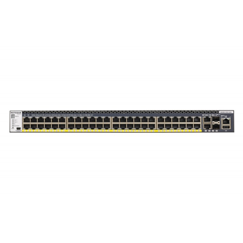 Netgear M4300-52G-PoE+ 1000W PSU 50 puertos RJ-45 Negro GSM4352PB-100NES
