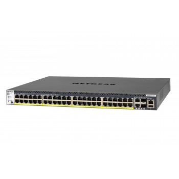 Netgear M4300-52G-PoE+ 1000W PSU 50 puertos RJ-45 Negro GSM4352PB-100NES