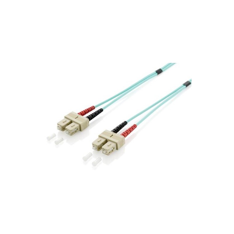CABLE FIBRA OPTICA OM3 DUPLEX LIBRE HALOGENOS SC SC 50 125u 1M 255321