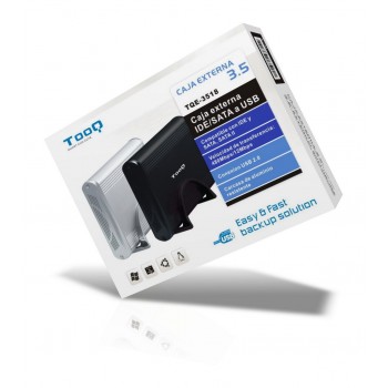 Tooq TQE-3518 Carcasa para 3.5&quot, IDE SATA negra TQE-3518B