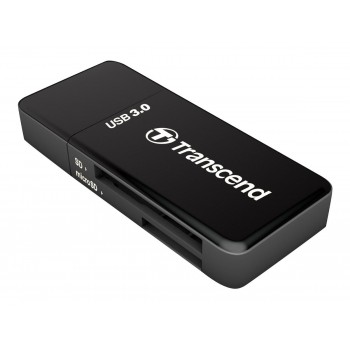Transcend RDF5, microSD (TransFlash),microSDHC,microSDXC,SD,SDHC,SDXC, USB 3.0, 0 - 70 ºC, Negro, 18 TS-RDF5K