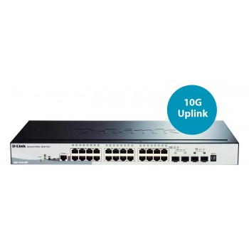 D-Link DGS-1510-28P 24 puertos RJ-45 Negro DGS-1510-28P