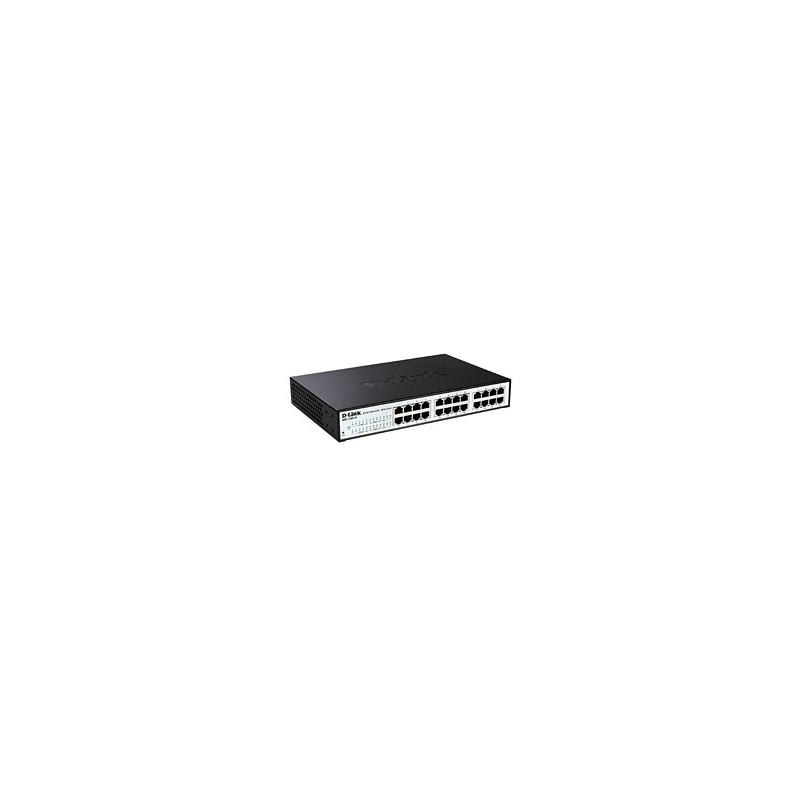D-Link EasySmart 24 puertos RJ-45 Negro, Gris DGS-1100-24P