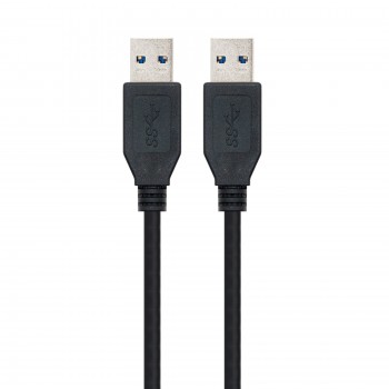 Nanocable Cable USB 3.0, Tipo A M-A M, Negro, 3.0  10.01.1003-BK