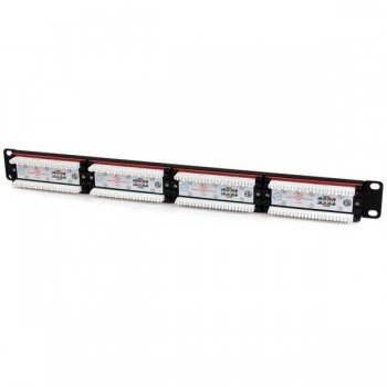 StarTech.com Panel de Parcheo 1U Cat6 110 con 24 Puertos para Montaje en Rack, Cat 6, RJ45, Negro, 1 C6PANEL24