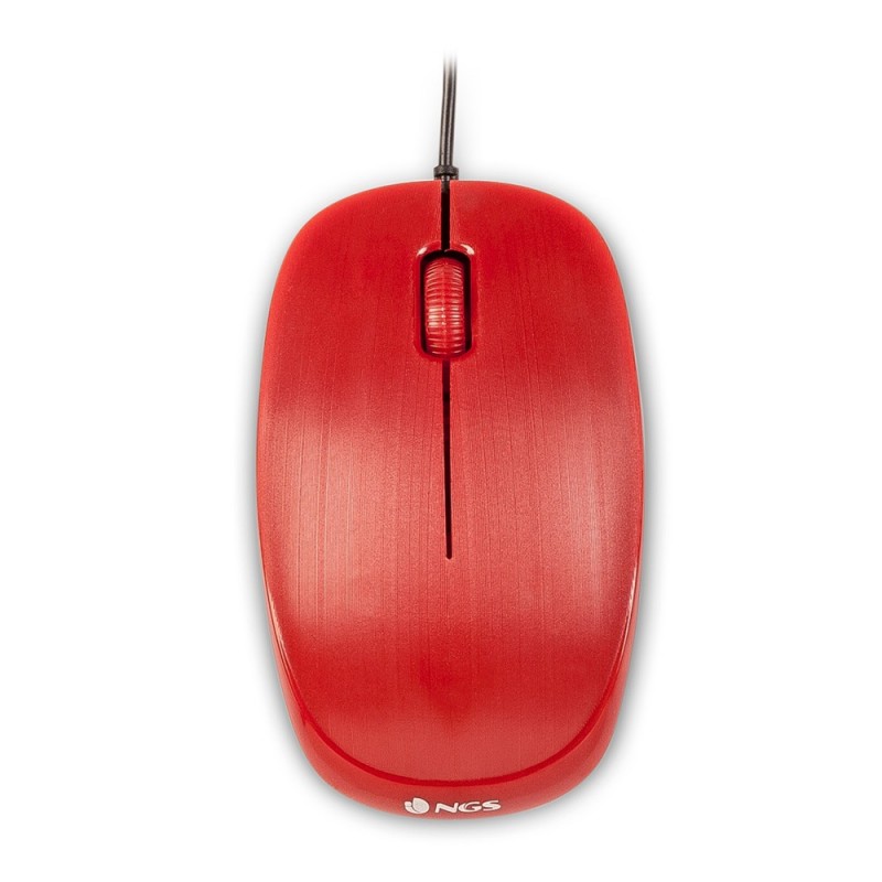 RATON NGS USB SOBREMESA OPTICAL WIRED MOUSE RED FLAME FLAME RED