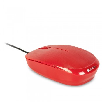 RATON NGS USB SOBREMESA OPTICAL WIRED MOUSE RED FLAME FLAME RED