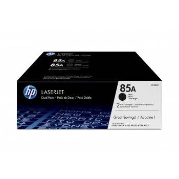 Pack de ahorro de 2 cartuchos de toner original LaserJet HP 85A negro CE285AD