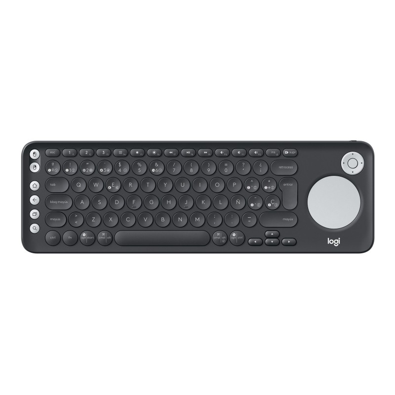 Logitech K600 TV Wireless Negro, Plata 920-008833