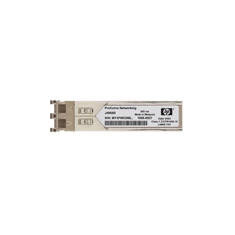 Hewlett Packard Enterprise X121 1G SFP LC SX Transceiver, 20 g J4858C