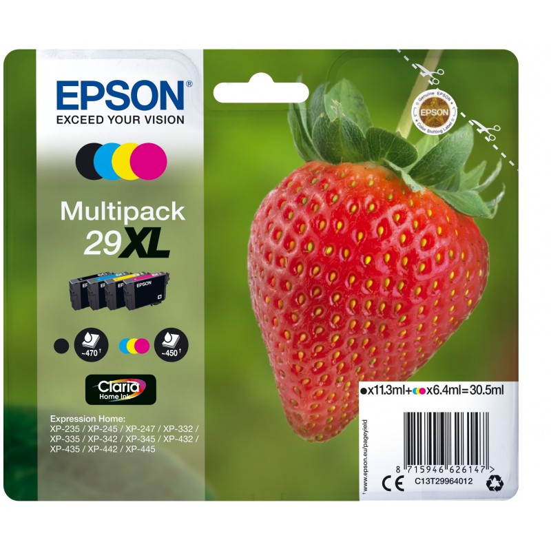 Epson C13T29964022 Negro, Cian, Magenta, Amarillo C13T29964022